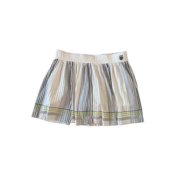 KSWISS White Blue Pleated Tennis Pickleball Skirt Size Medium - Picture 5 of 6